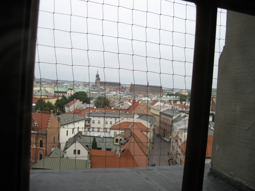 View looking out over the Old Town from inside the castle.