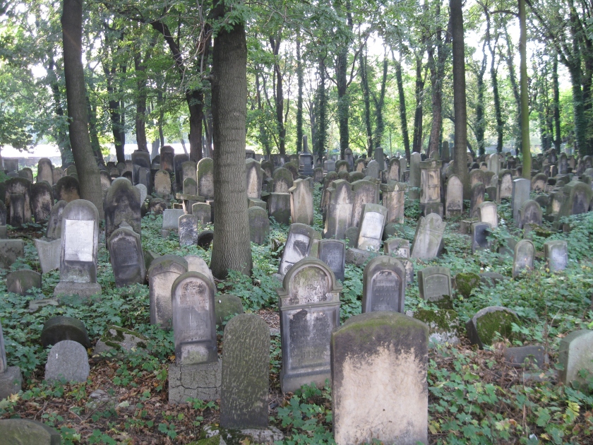 An dilapidated cemetery near the old Jewish quarter.